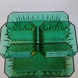 Vintage green presentation dishes