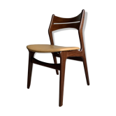 Scandinavian chair Erik Buch in teak and leather