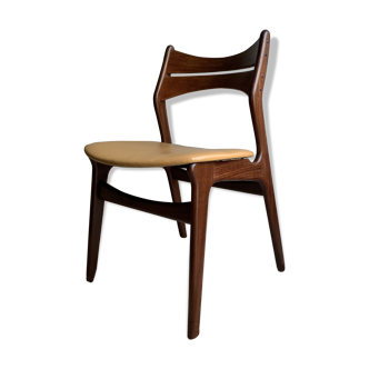 Scandinavian chair Erik Buch in teak and leather