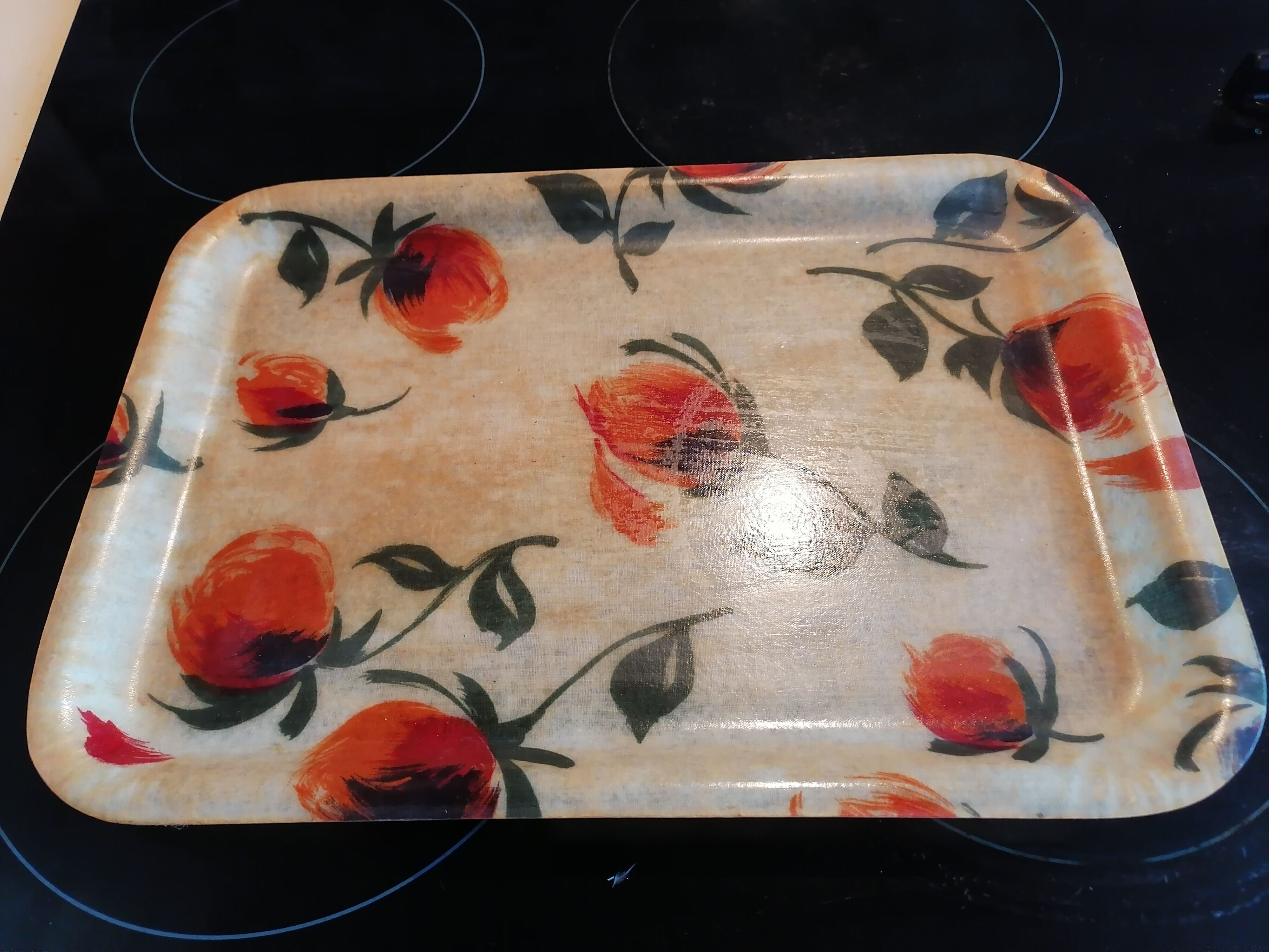 Flower meal tray 1960
