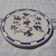 Earthenware serving tray decorated with stylized cherries