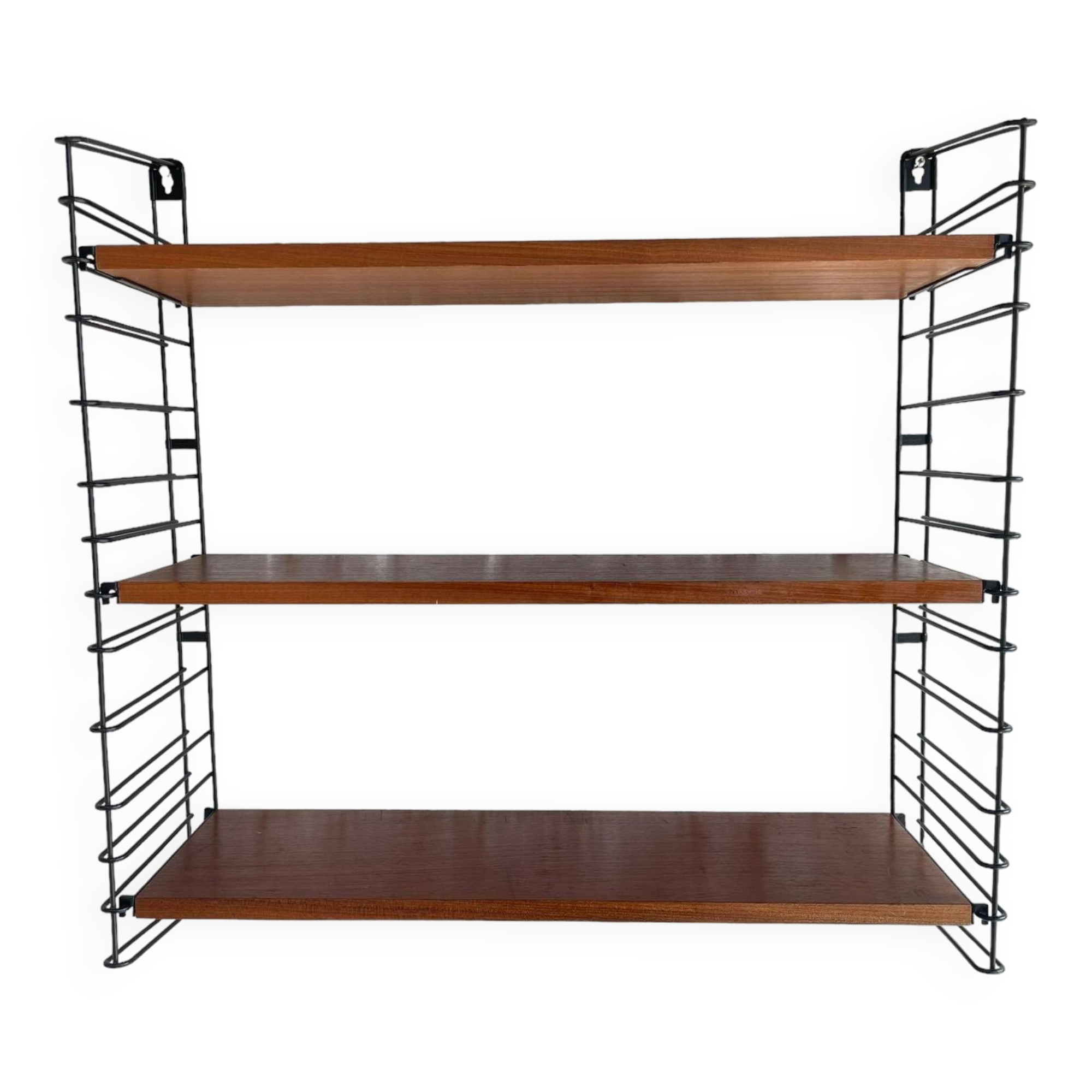 Scandinavian modular shelf Tomado Holland design metal and wood vintage 50's 60's