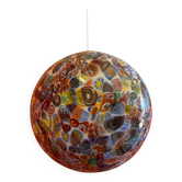 Multicolored Murrine Sphere in Contemporary Murano-Style Glass