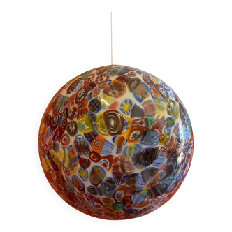 Multicoloured Murrine Sphere in Contemporary Murano-Style Glass