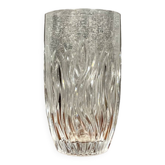 Lancel Paris : vase en cristal vers 1970