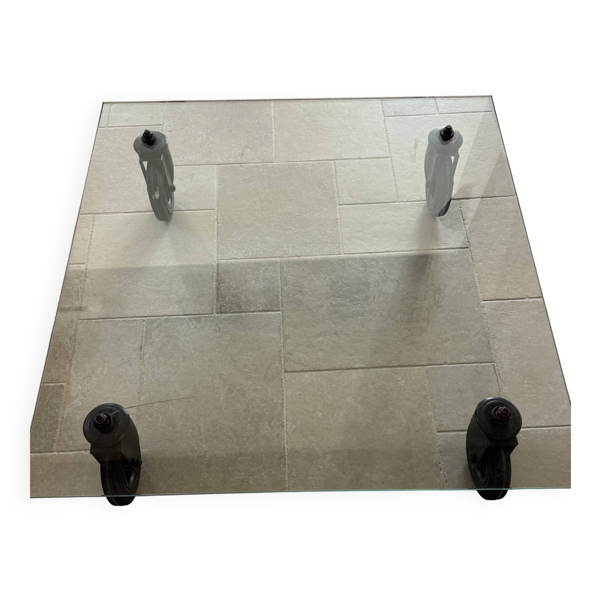 Table basse en verre Gae Aulenti