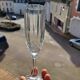 Service 18 wine glasses - art deco champagne flutes