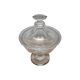 Vintage Glass Bonbonniere With Lid, 1950s.