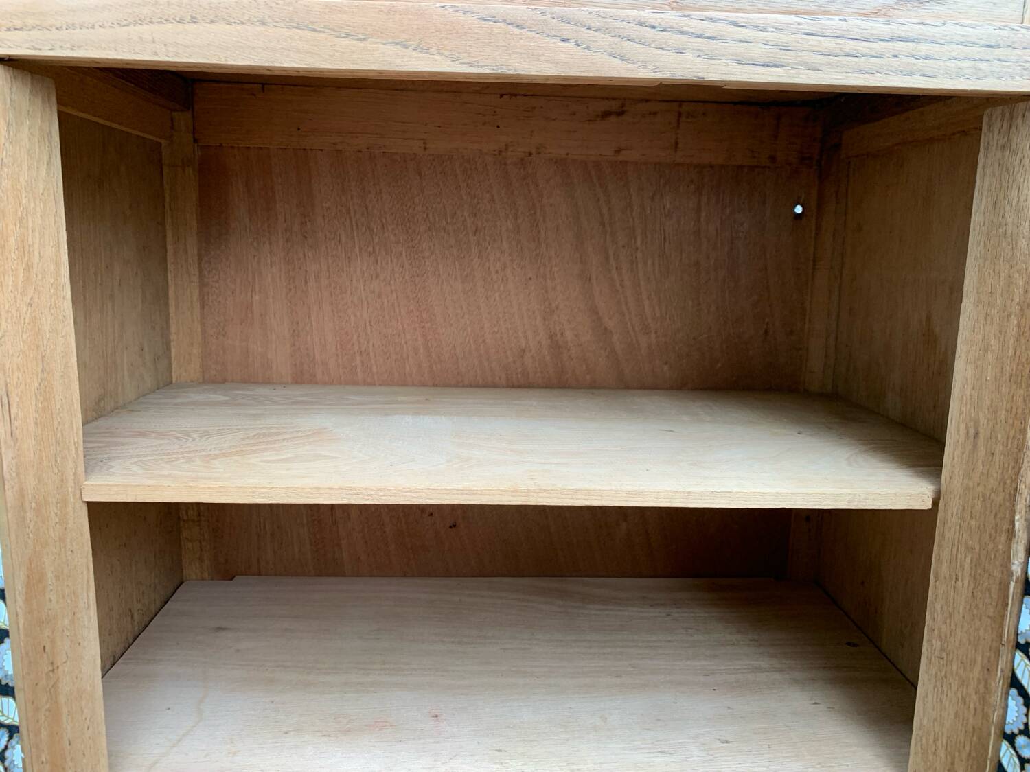 Parisian art deco sideboard in raw oak 1930