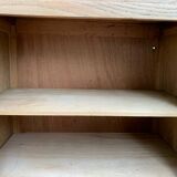 Parisian art deco sideboard in raw oak 1930