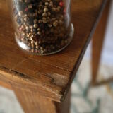 Farmhouse side table in old wood