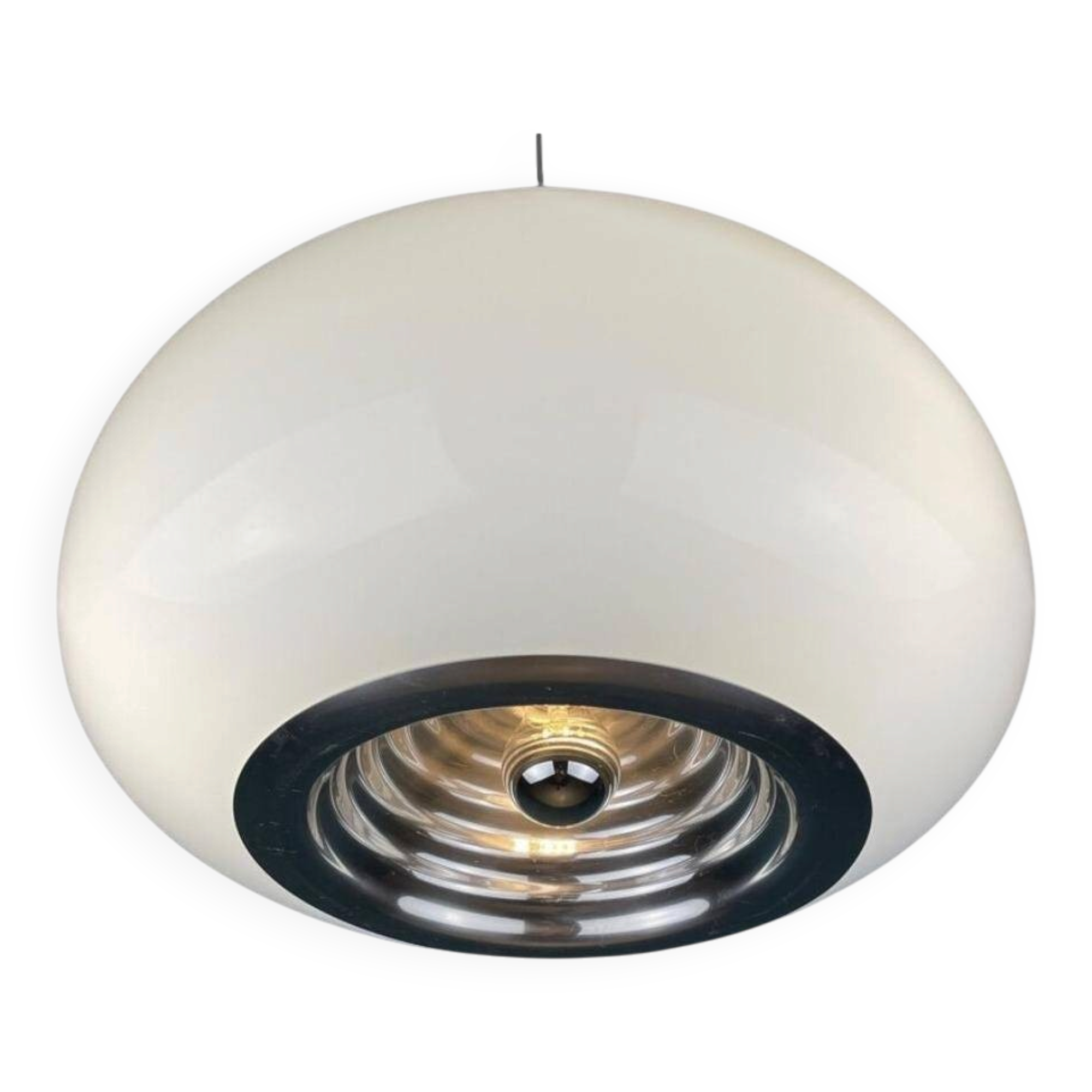 Black and White Pendant by Achille and Pier Giacomo Castiglioni for Flos, 1965