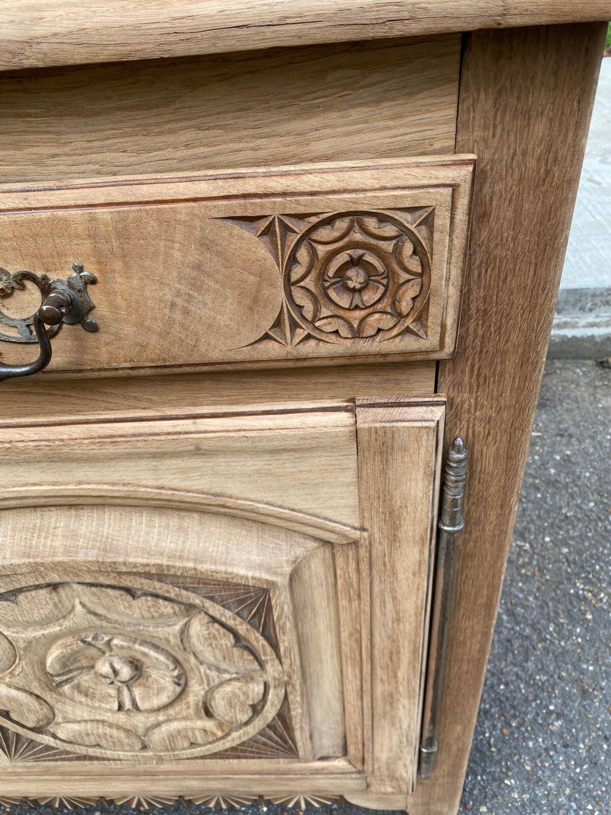 Breton buffet enfilade Art Deco 215cm 19th century