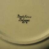 Set of 5 plates and 1 deep dish in Boch earthenware