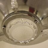 Art Deco pendant lamp by Ezan France, 2 lights 1920