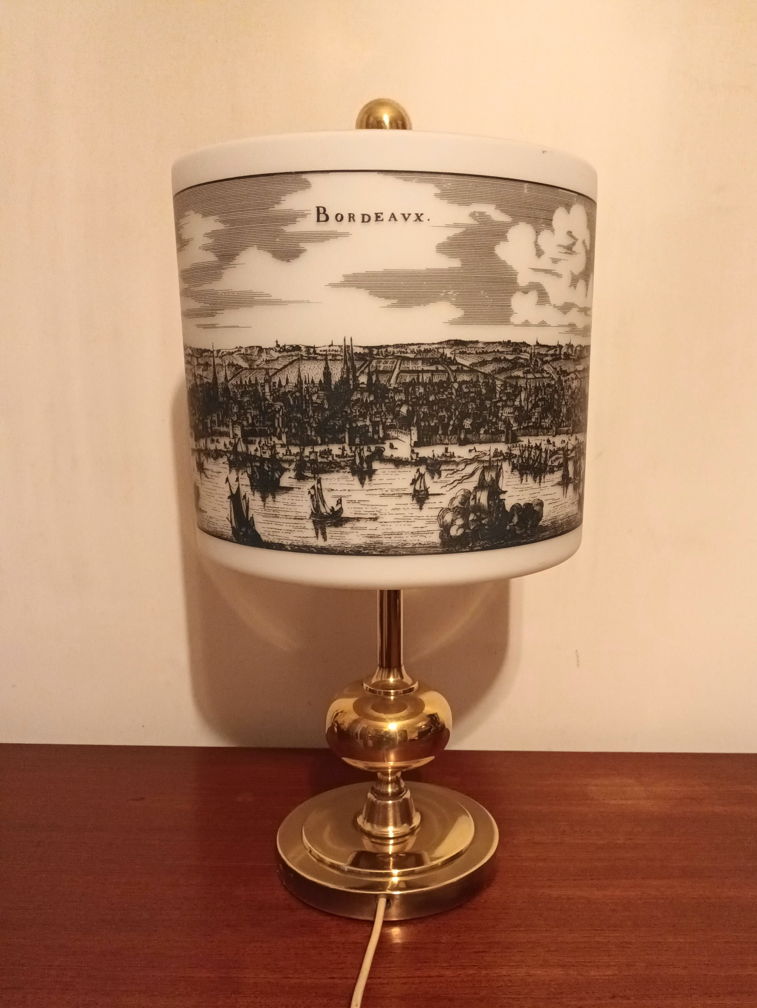Philips lamp "Parys, Bordeaux" of the 60s