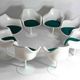 Large set of 8 tulip armchairs by Eero Saarinen for Knoll International, 1970s