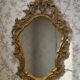 Vintage gold baroque mirror / wall mirror