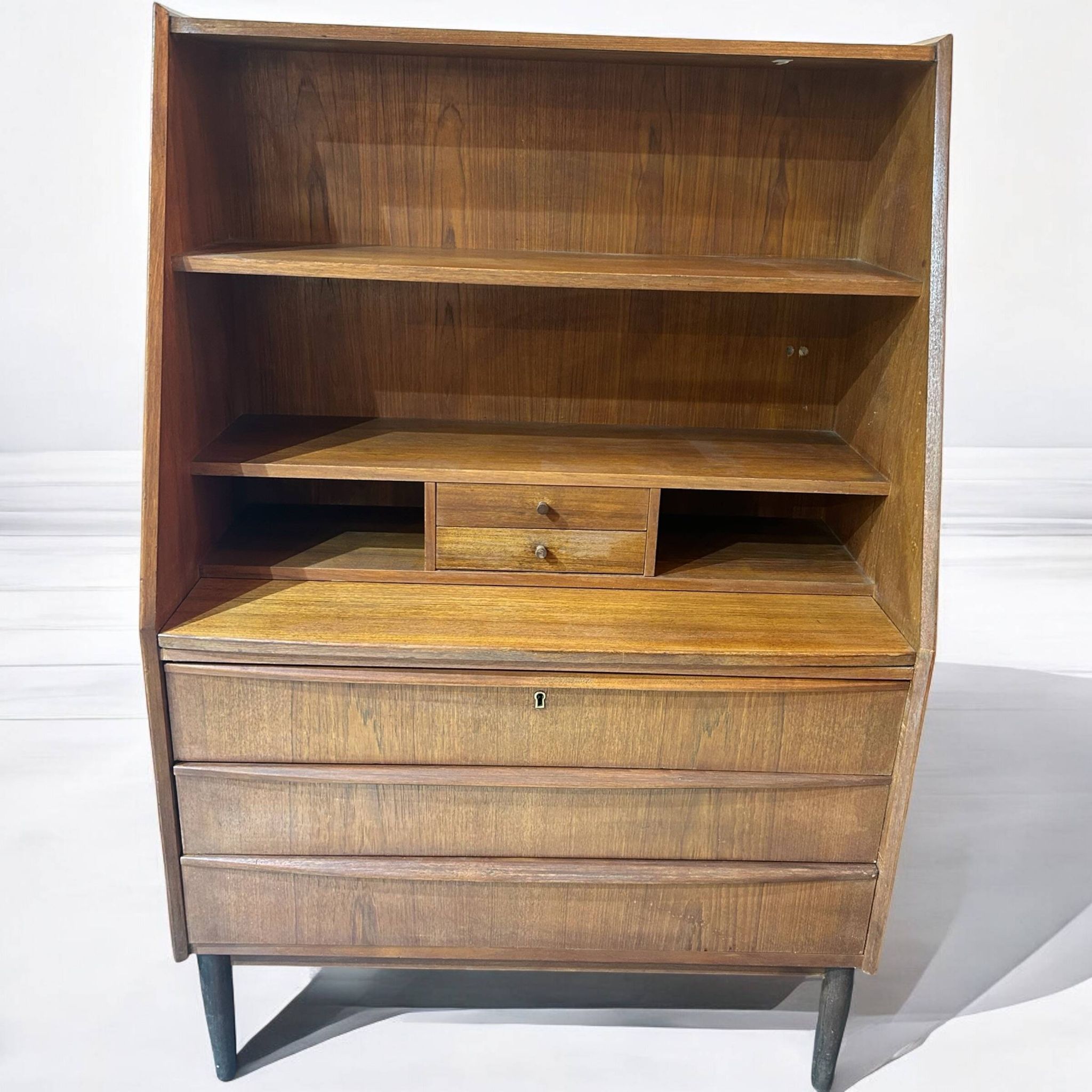 secrétaire scandinave en teck 1960