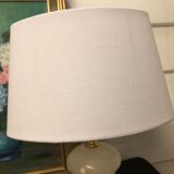 Table lamp in alabaster and brass