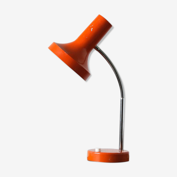 Lampe de table orange, années 1970