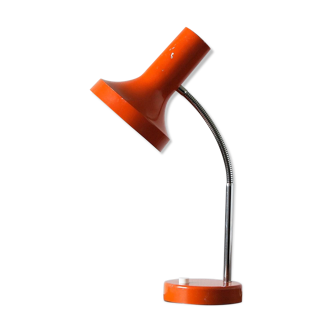 Lampe de table orange, années 1970