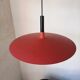Scandinavian type red metal suspension