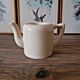 Vintage ceramic teapot in cream colour, 40 cl