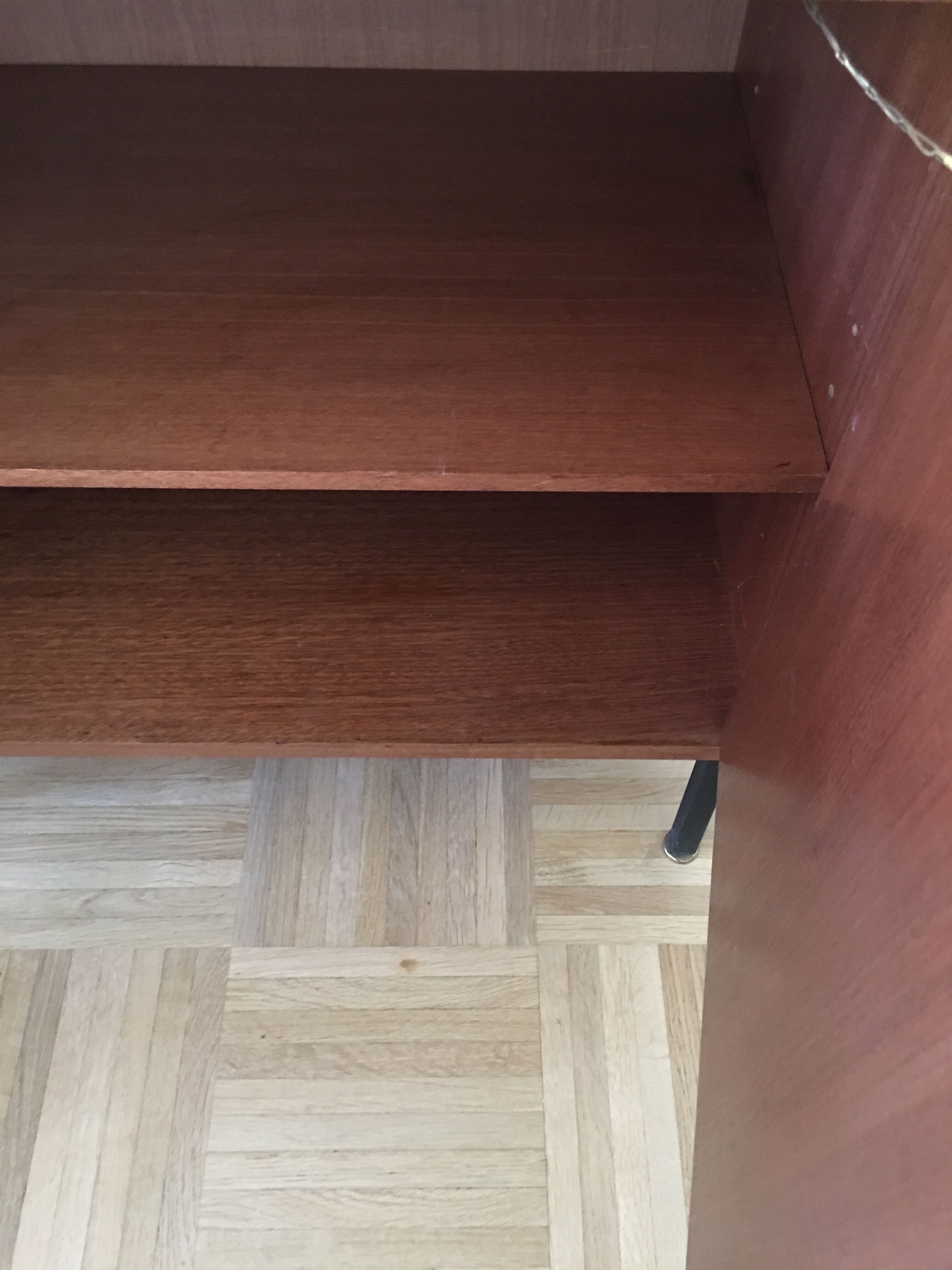 Vintage furniture in teak veneer