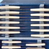 Box of 24 stainless and bakelite knives