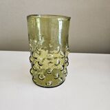 Verre en verre soufflé "Bulito"