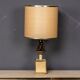 A vintage 20thc italian bergere lamp with pine cone detailing c.1970