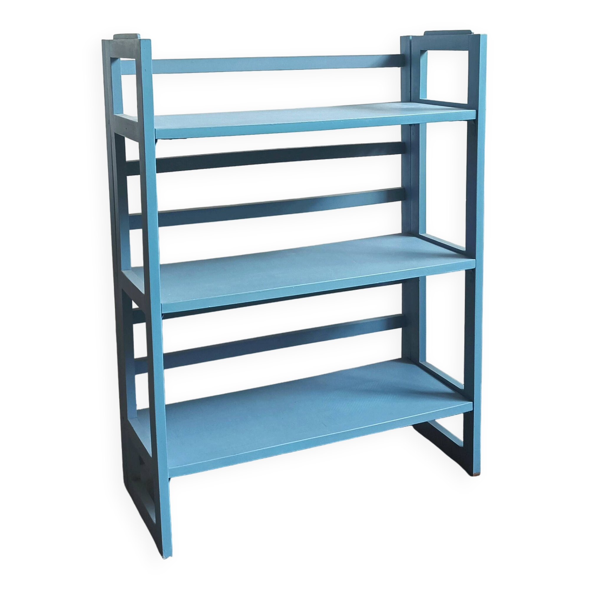 Folding bookseller's bookcase shelf