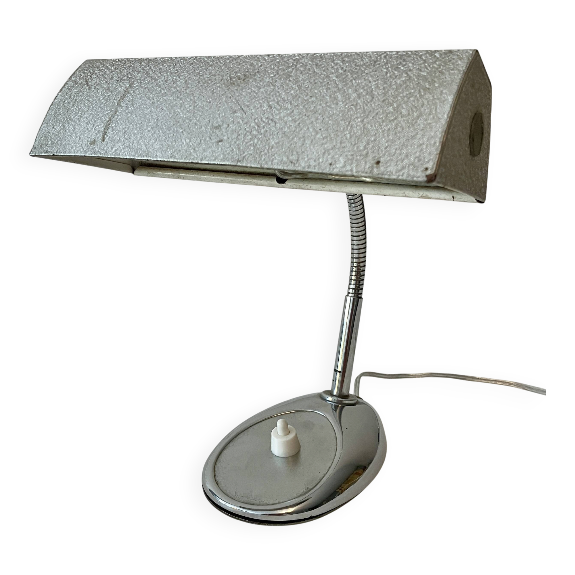 1960s steel and chrome desk lamp