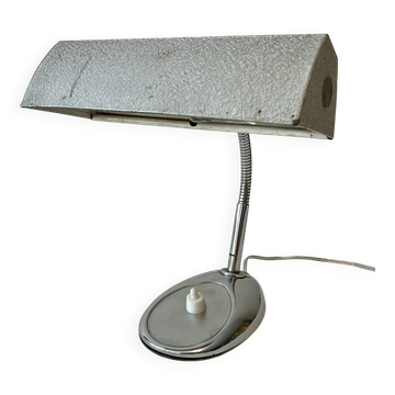 1960s steel and chrome desk lamp