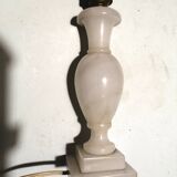 Pied de lampe en albâtre années 50