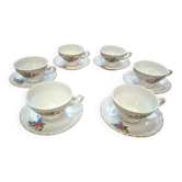 Set 6 Tazzine da Collezione in Porcellana Giapponese Vintage – Anni '50