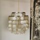 Vintage mother-of-pearl chandelier from the 70s