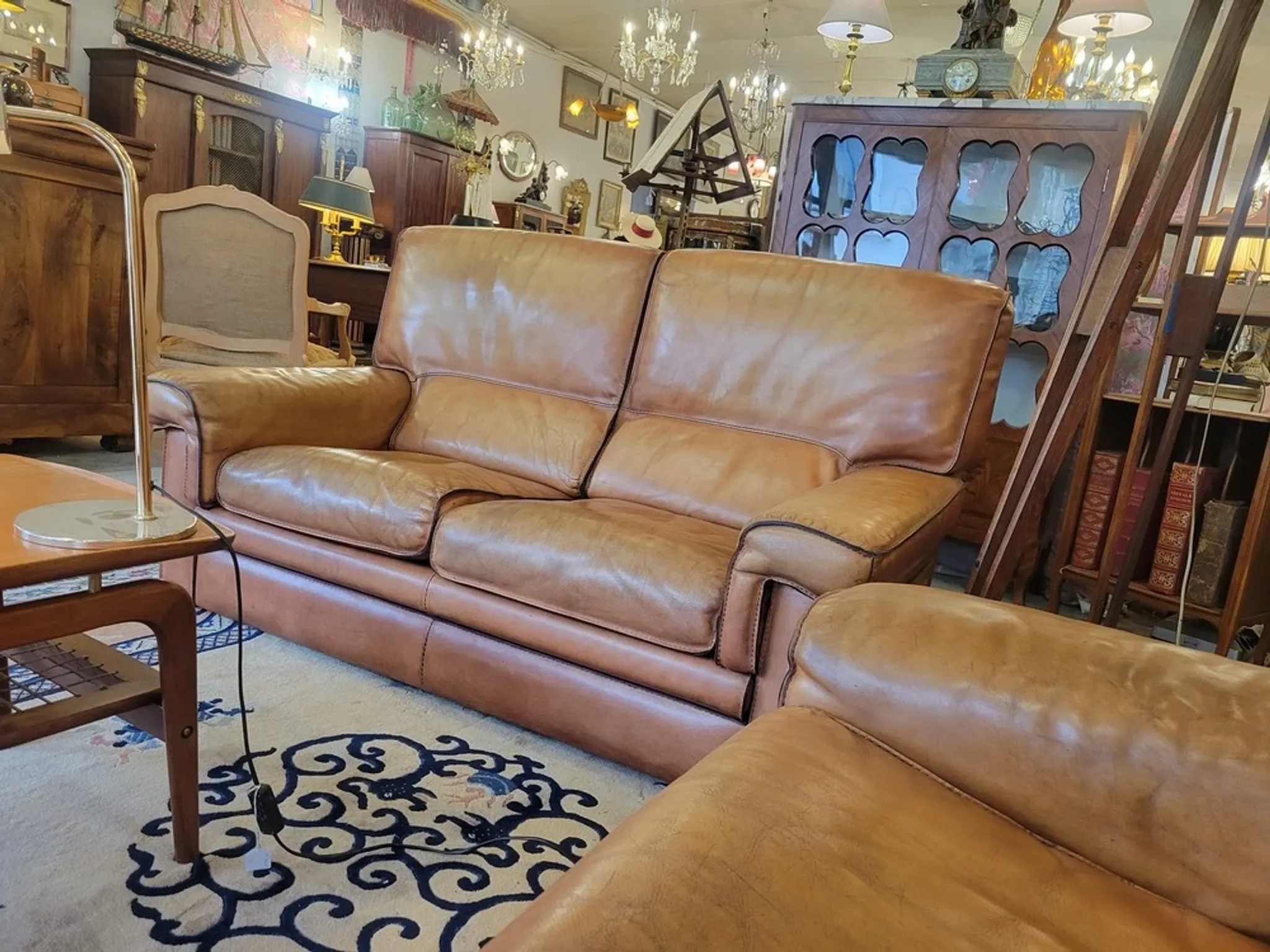 Pair of leather sofas
