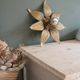 Wall light or ceiling light flower in gold metal