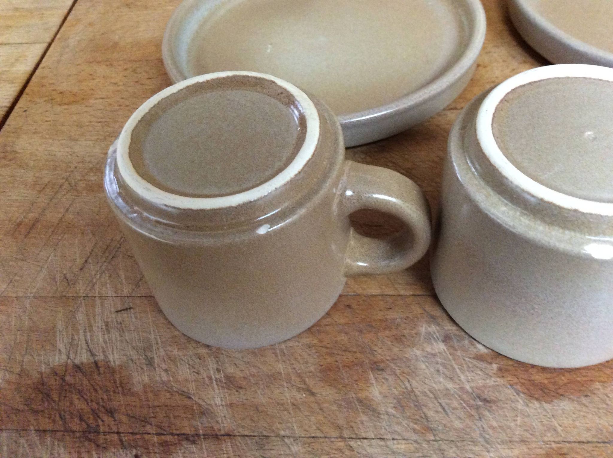 Stoneware coffee cups
