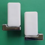 Pair of vintage bathroom design wall lights