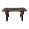 Wooden stool plant holder
