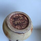 Ceramic soliflore vase signed fpp vallauris 70s