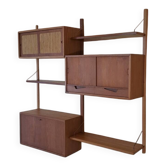 Meuble à fixation murale en teck, Vintage Scandinave 1960s