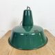 Large Industrial Green Enamel Factory Pendant Lamp, 1960s