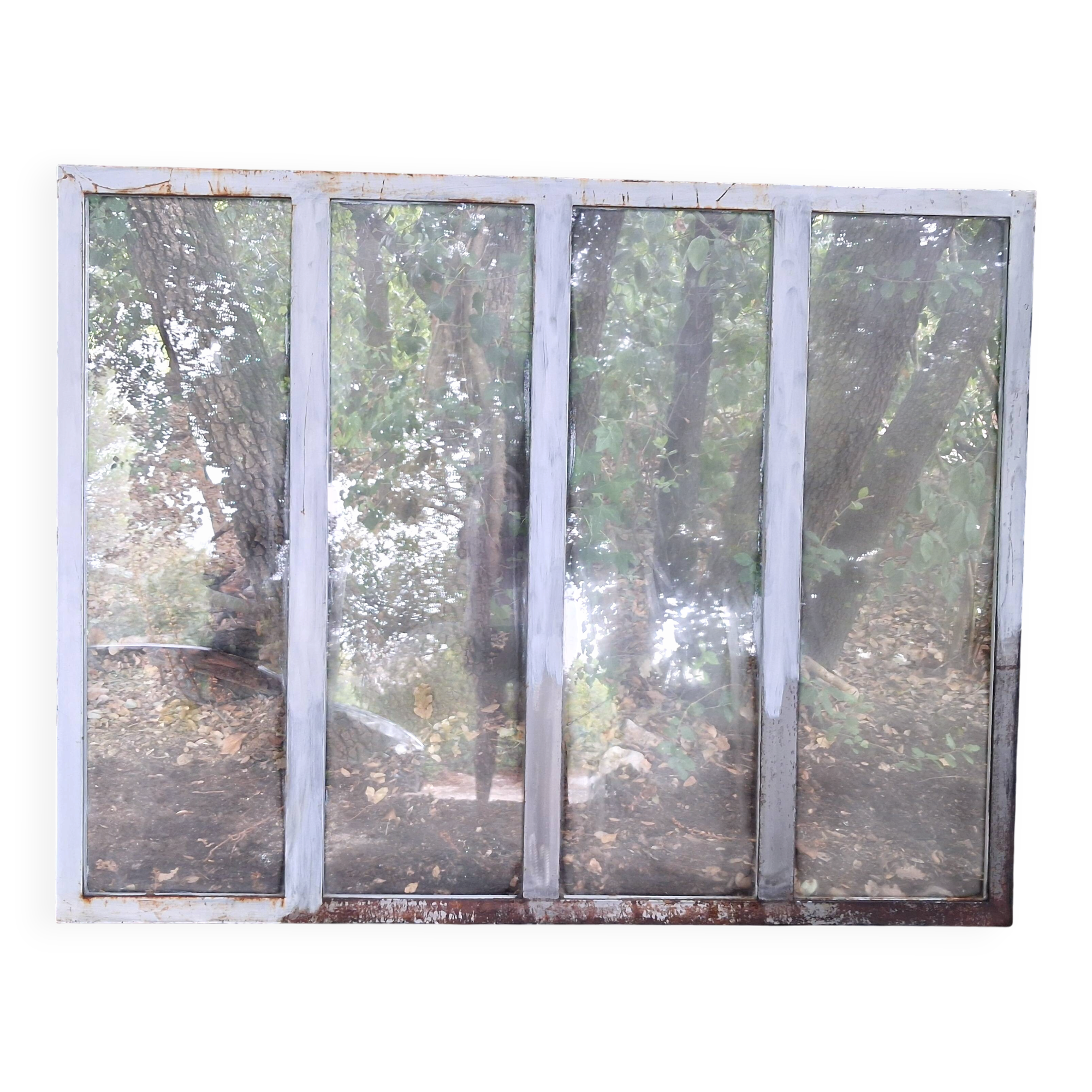 Genuine steel workshop window 4 bays - 184 x 142 cm (aix-en-provence)