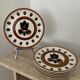 Series of 6 plates Boch model Kimono 60s