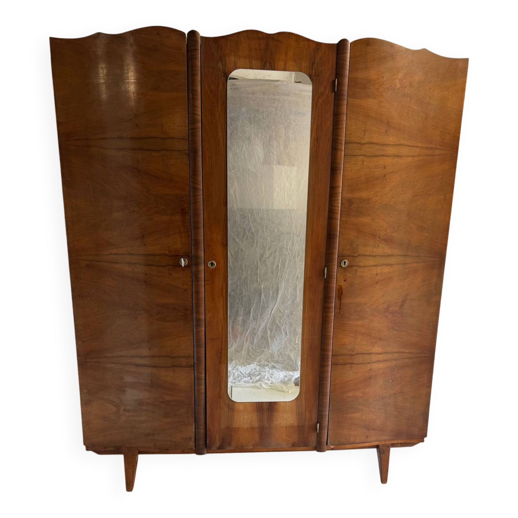 Vintage wardrobe with compass feet