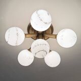 Hillebrand Sputnik Ceiling lamp flush mount , 1970s